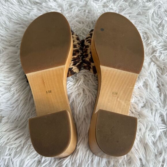 Loeffler Randall Leopard Print Regina Clog Heeled Sandals Size 8.5 - Picture 8 of 8